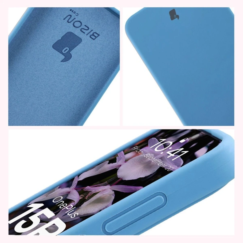 Silikonowe etui Bizon Soft Case do OnePlus 15R niebieskie