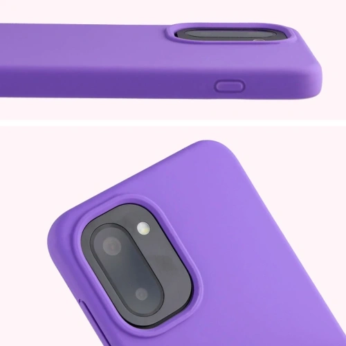 Silikonowe etui Bizon Soft Case do OnePlus 15R fioletowe