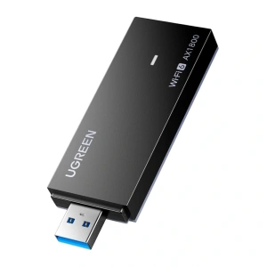 Karta sieciowa USB UGREEN CM499 Wi-Fi 6 1800 Mb/s 2.4 + 5 GHz (czarna)