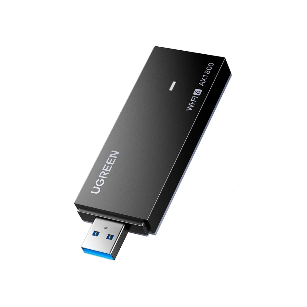 Karta sieciowa USB UGREEN CM499 Wi-Fi 6 1800 Mb/s 2.4 + 5 GHz (czarna)