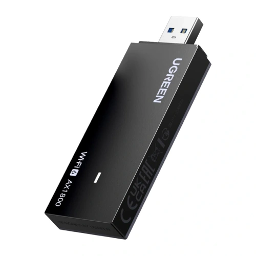 Karta sieciowa USB UGREEN CM499 Wi-Fi 6 1800 Mb/s 2.4 + 5 GHz (czarna)