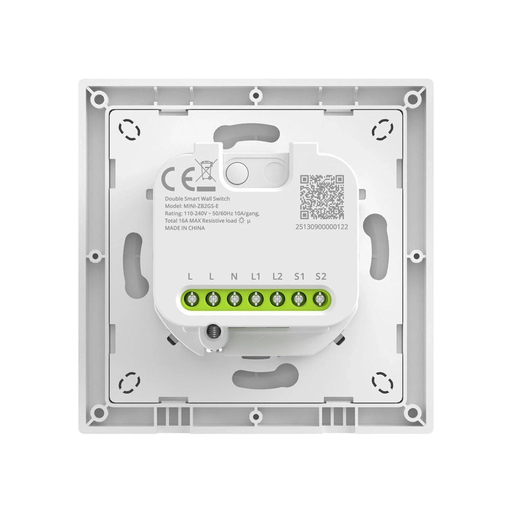 Dwukanałowy Przełącznik ścienny SONOFF MINI-ZB2GS-E ZigBee