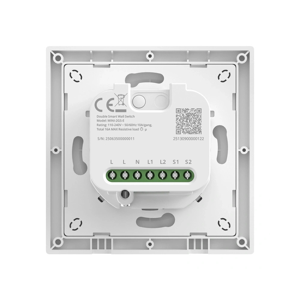 Dwukanałowy Przełącznik ścienny SONOFF MINI-2GS-E Matter
