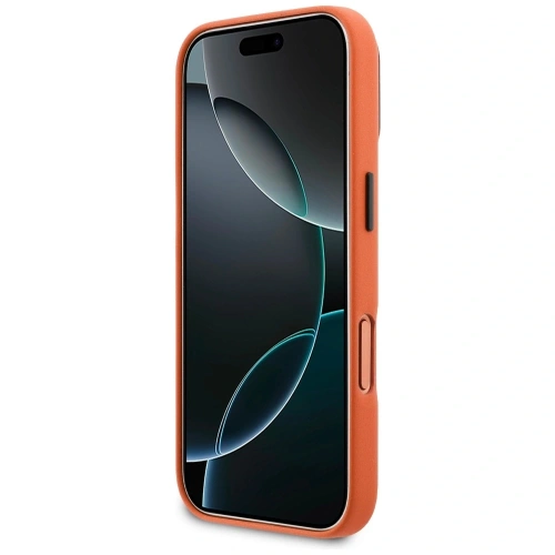 Etui BMW M Metal Logo MagSafe do Apple iPhone 17 Pro pomarańczowy