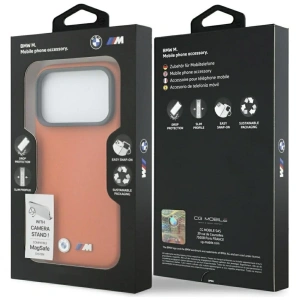 Etui BMW M Metal Logo MagSafe do Apple iPhone 17 Pro pomarańczowy