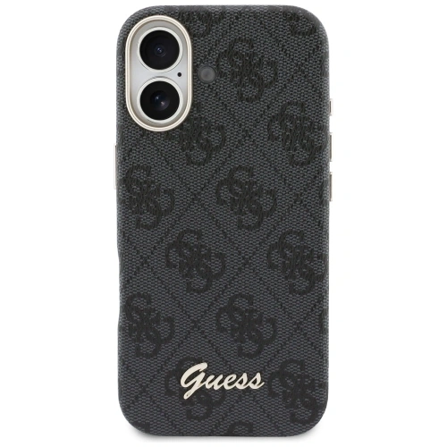 Etui Guess 4G Script MagSafe do Apple iPhone 17 czarny