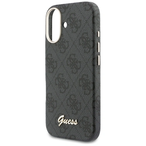 Etui Guess 4G Script MagSafe do Apple iPhone 17 czarny