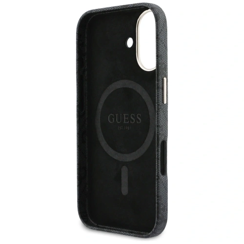 Etui Guess 4G Script MagSafe do Apple iPhone 17 czarny