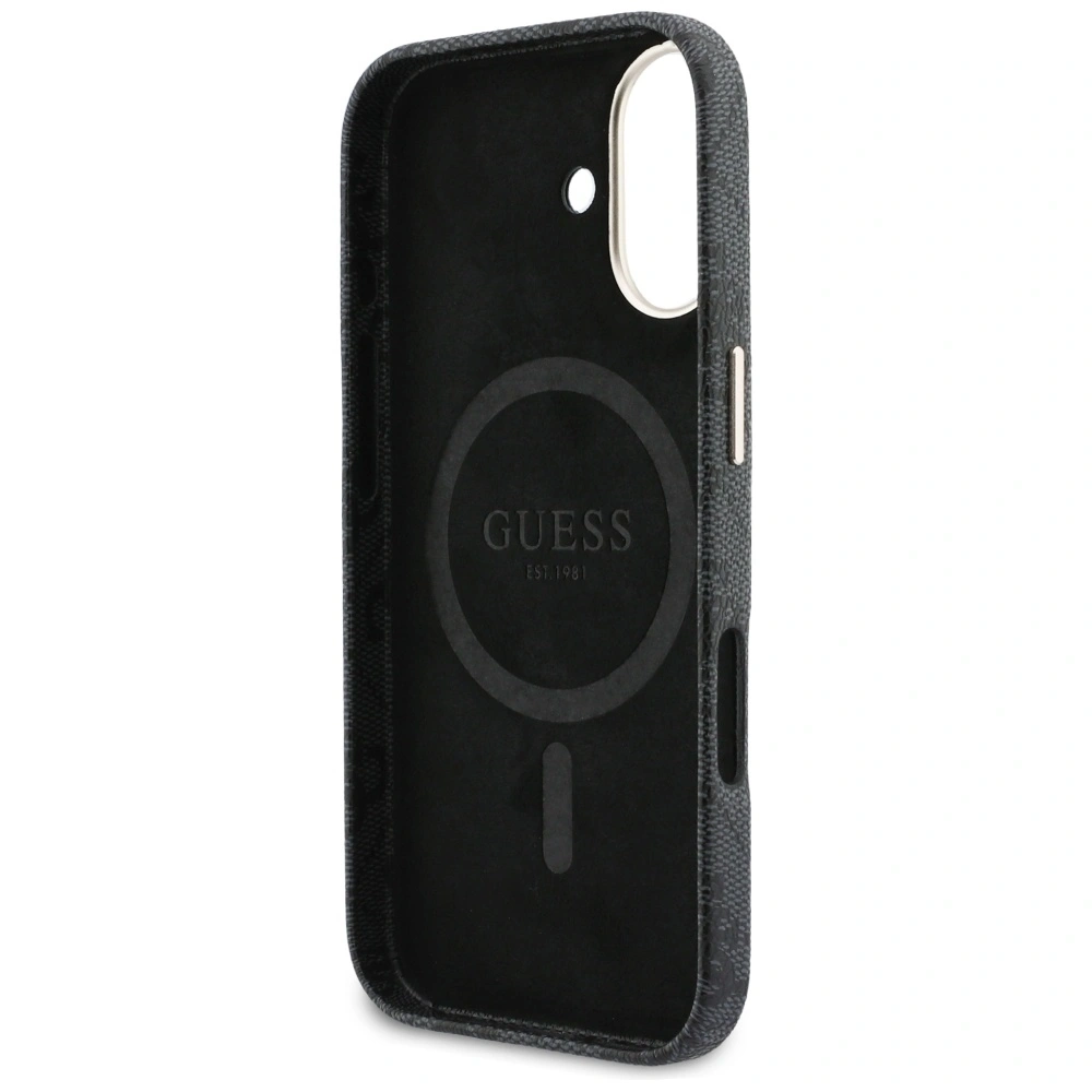Etui Guess 4G Script MagSafe do Apple iPhone 17 czarny