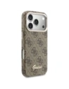 Etui Guess 4G Script MagSafe do Apple iPhone 17 Pro brązowy