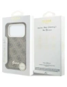 Etui Guess 4G Script MagSafe do Apple iPhone 17 Pro brązowy