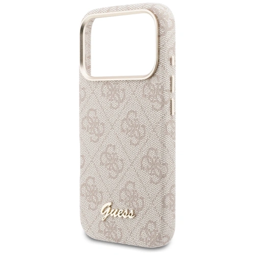 Etui Guess 4G Script MagSafe do Apple iPhone 17 Pro różowy