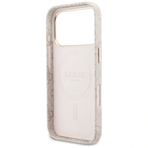 Etui Guess 4G Script MagSafe do Apple iPhone 17 Pro różowy