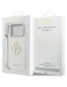 Etui Guess FW Resin Logo do Apple iPhone 17 Pro Max beżowy