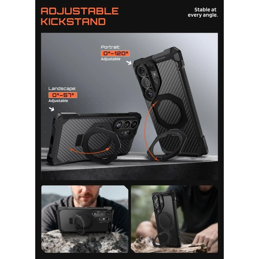 Etui Supcase Unicorn Beetle Grip Mag MagSafe do Samsung Galaxy S26 Ultra Aramid