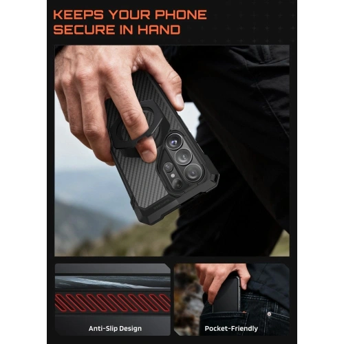 Etui Supcase Unicorn Beetle Grip Mag MagSafe do Samsung Galaxy S26 Ultra Aramid