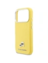 Etui Karl Lagerfeld Karl & Choupette Head Pins Saffiano MagSafe do Apple iPhone 17 Pro żółty