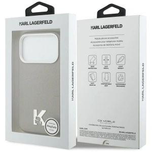 Etui Karl Lagerfeld Karl Head Logo MagSafe do Apple iPhone 17 Pro szary