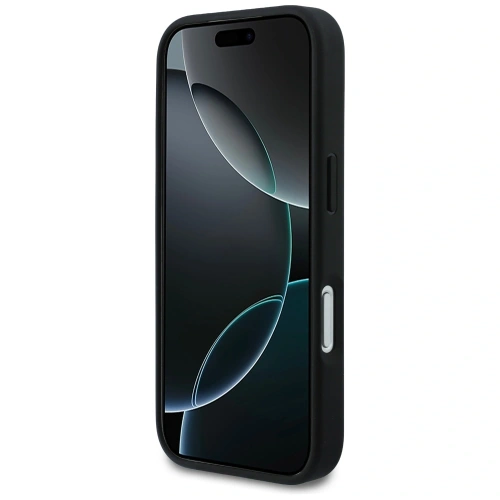 Etui Karl Lagerfeld Rhinestones Karl&Choupette Pin do Apple iPhone 17 Pro czarny