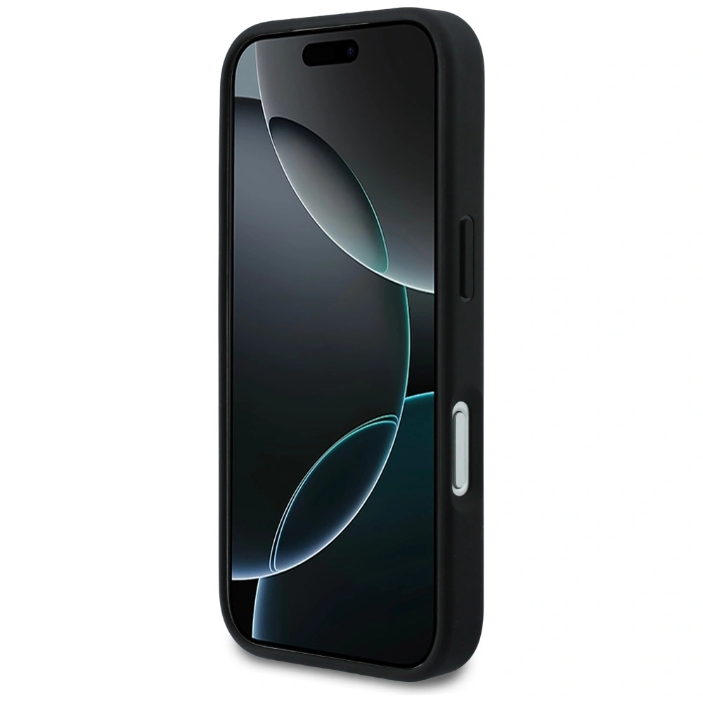 Etui Karl Lagerfeld Rhinestones Karl&Choupette Pin do Apple iPhone 17 Pro czarny