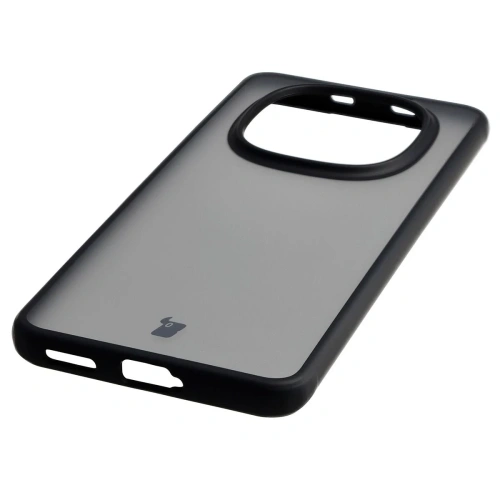 Etui Bizon Case Angelo do Xiaomi Redmi Note 15 / POCO M8 5G przydymione z czarną ramką