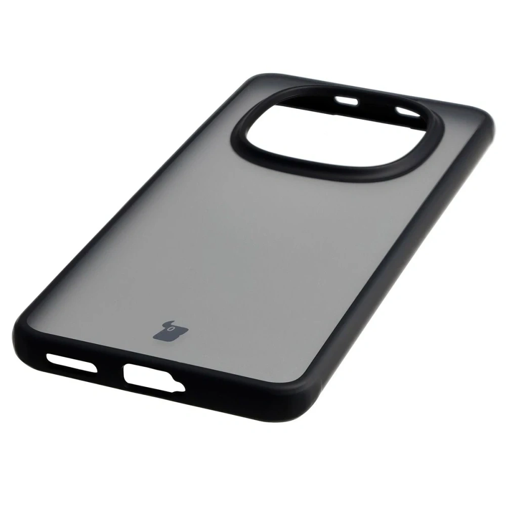 Etui Bizon Case Angelo do Xiaomi Redmi Note 15 / POCO M8 5G przydymione z czarną ramką