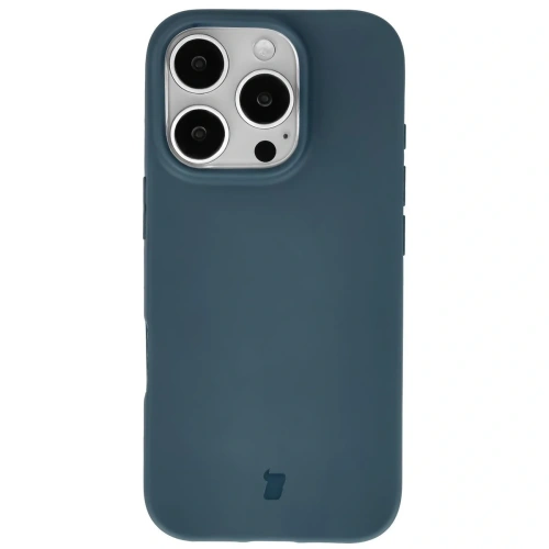 Etui z recyklingu Bizon Case ReLeaf do Apple iPhone 16 Pro ciemnoniebieskie