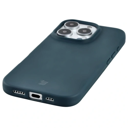 Etui z recyklingu Bizon Case ReLeaf do Apple iPhone 16 Pro ciemnoniebieskie