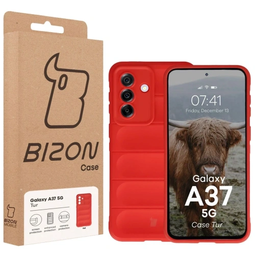 Pancerne etui Bizon Case Tur do Samsung Galaxy A37 5G czerwone