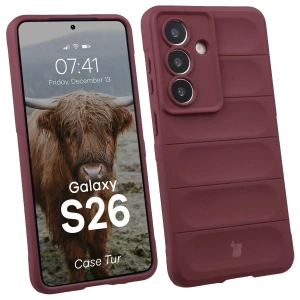 Pancerne etui Bizon Case Tur do Samsung Galaxy S26 burgundowe