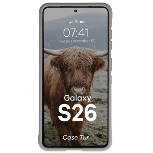 Pancerne etui Bizon Case Tur do Samsung Galaxy S26 jasnoszare