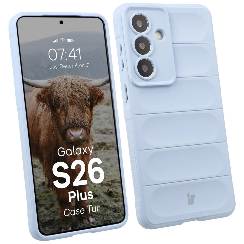 Pancerne etui Bizon Case Tur do Samsung Galaxy S26 Plus jasnoniebieskie