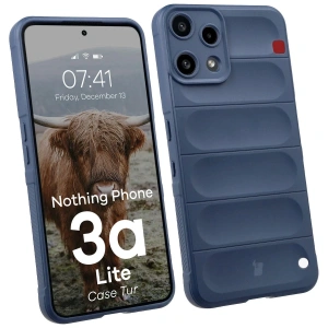 Pancerne etui Bizon Case Tur do Nothing Phone (3a) Lite granatowe