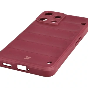 Pancerne etui Bizon Case Tur do Nothing Phone (3a) Lite burgundowe