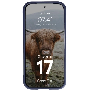 Pancerne etui Bizon Case Tur do Xiaomi 17 granatowe
