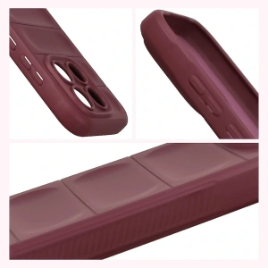 Pancerne etui Bizon Case Tur do Xiaomi 17 burgundowe