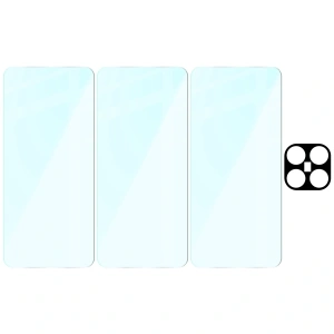 3x Szkło hartowane + szybka na aparat Bizon Glass Clear Pack do Xiaomi 15T Pro