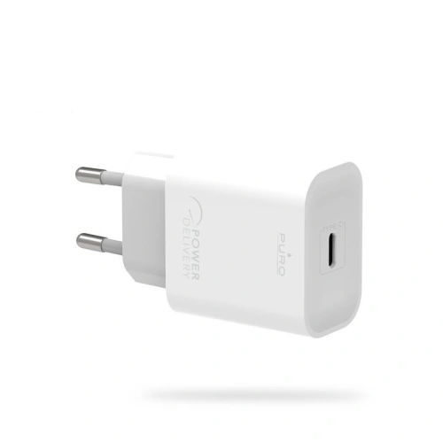 Kup Încărcătorul de rețea Puro Fast Charger Power Delivery Mini Travel Charger USB-C, 18 W (alb) - PUR151WHT - {ean13} - Sklep Home Screen
