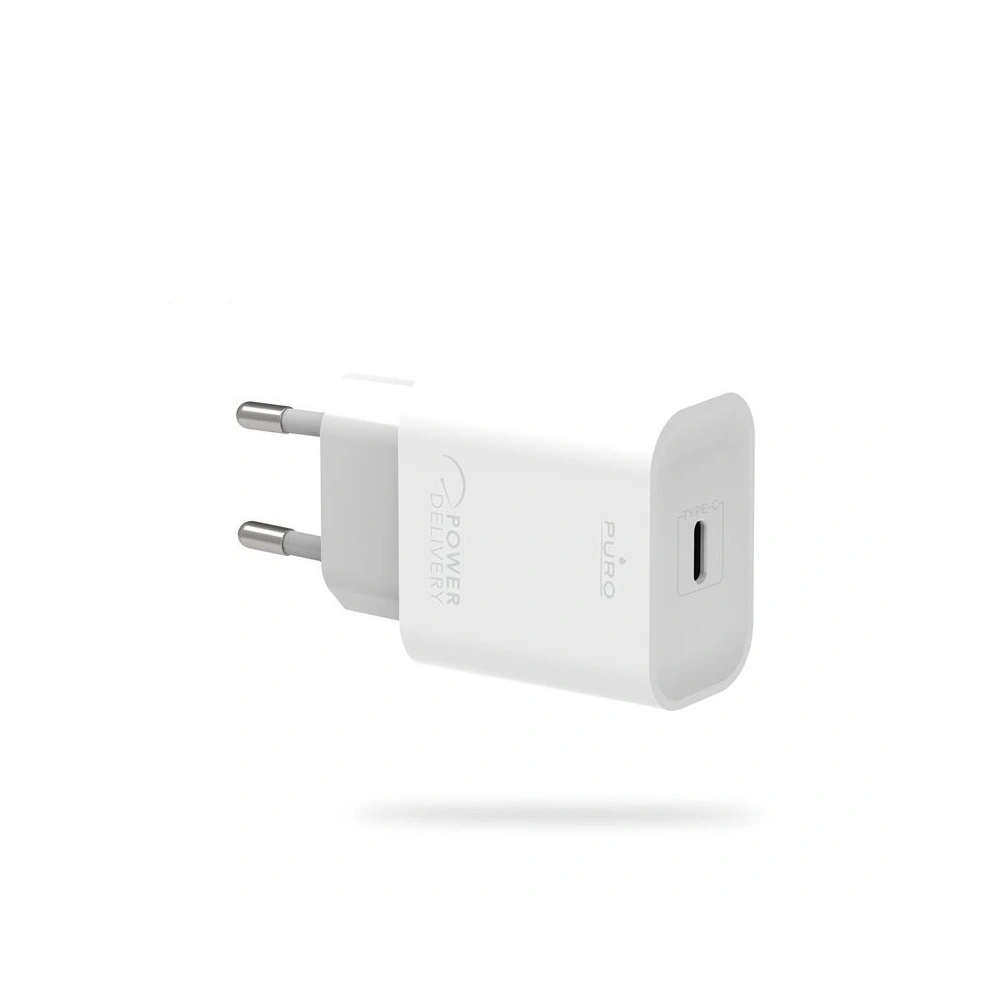 Ładowarka sieciowa Puro Fast Charger Power Delivery Mini Travel Charger USB-C, 18 W (biały)