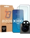2x Szkło + szybka na aparat Bizon Edge Pack do Vivo X300 Pro