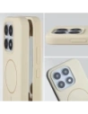 Silikonowe etui z pierścieniem magnetycznym Bizon Soft Case Magnetic do Xiaomi 17 écru
