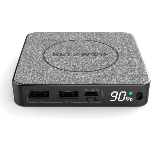 Powerbank BlitzWolf BW-P13, 10000mAh, QC 3.0, PD, 3A, 18W (czarny)