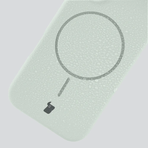 Silikonowe etui z pierścieniem magnetycznym Bizon Soft Case Magnetic do Xiaomi 17 pistacjowe
