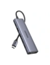 Hub / adapter USB-C 6w1 UGREEN CM511 USB-C do 2x USB DisplayPort 4K 60Hz 2x USB-C PD 100W