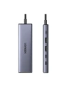 Hub / adapter USB-C 6w1 UGREEN CM511 USB-C do 2x USB DisplayPort 4K 60Hz 2x USB-C PD 100W