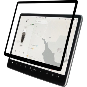 Moshi iVisor AG - Bubble-free Screen Protector for Tesla Model 3’s Central Touchscreen (Black/Clear Matte)