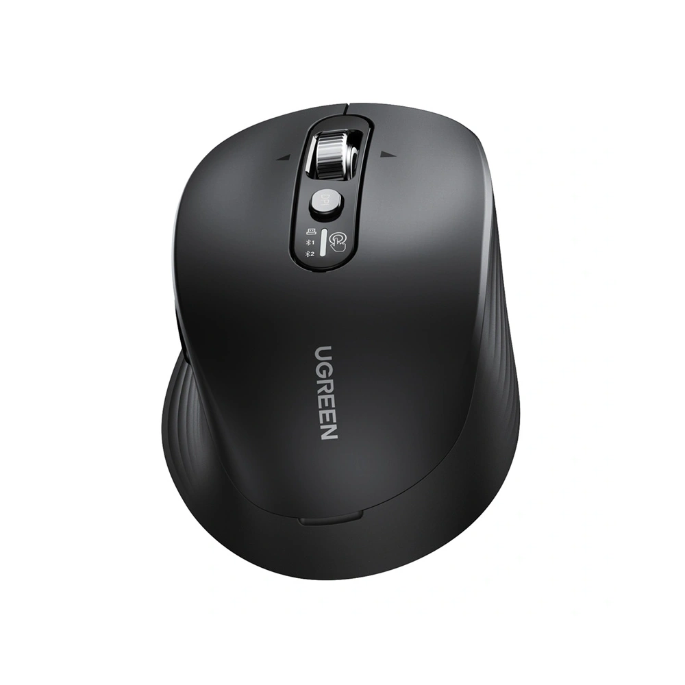 Mysz bezprzewodowa UGREEN M752 Bluetooth 5.4 + 2.4 GHz 2xAA (czarna)