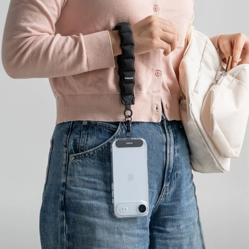 Uniwersalny pasek na rękę Rinkge Holder & Puffer Hand Strap Calm Black