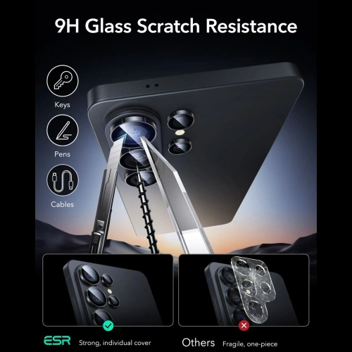 Osłona na aparat ESR Armorite Camera Protector do Samsung Galaxy S26 Ultra Black