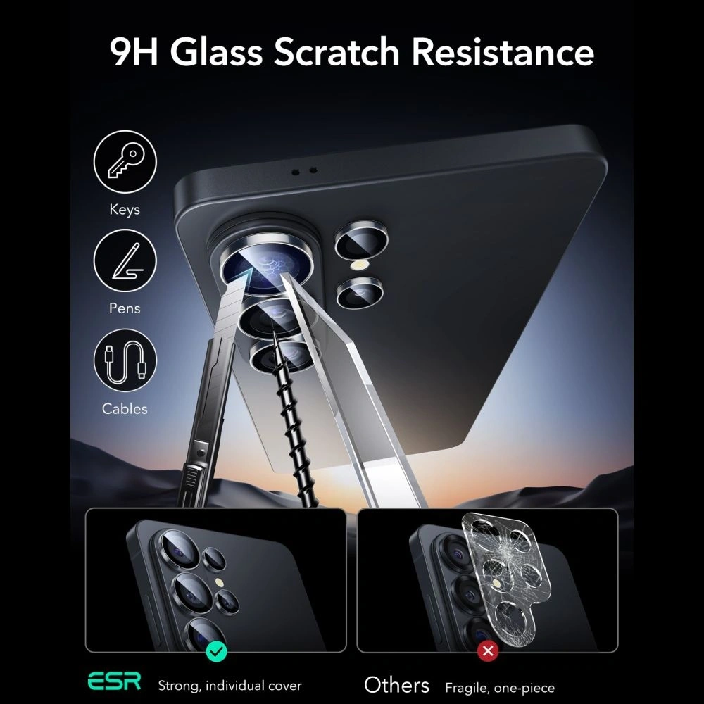 Osłona na aparat ESR Armorite Camera Protector do Samsung Galaxy S26 Ultra Clear